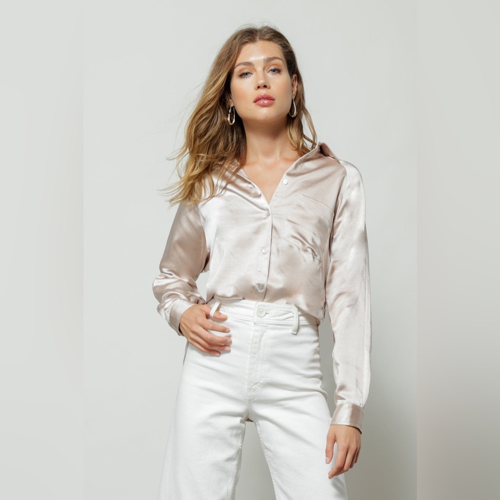 Line & Dot Dolly Long Sleeve Button Up